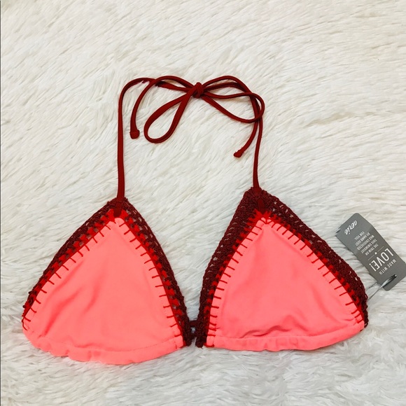 aerie Other - Aerie Crochet Triangle Bikini Top Size XS